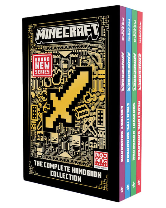 Minecraft: The Complete Handbook Collection – 4 Book Box-Set: The essential official guide book box set for the best-selling video game of all time – perfect Christmas gift for kids and teens