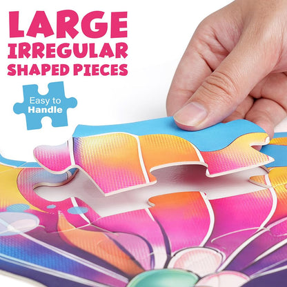 BenBen Large Floor Puzzles for Kids, 52 Pieces, 70 x 66 cm Jigsaw Puzzle for Children Age 3 Years Up, Educational Toys, Gift for Boys and Girls, Mermaid