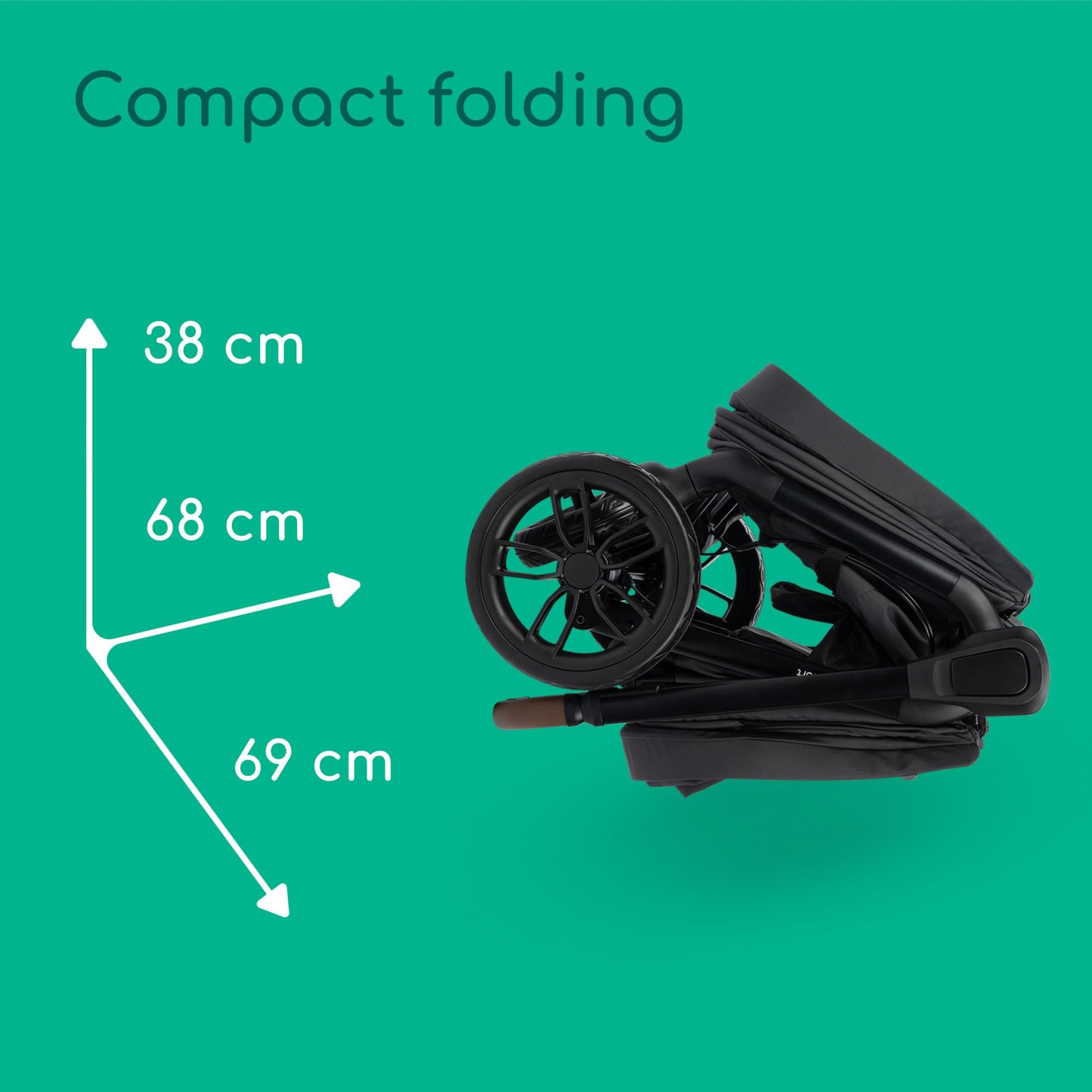 Bebeconfort Helios, Double Pram from Birth, 0-4 Years, 0-22kg, 2 Face-to-face Seats, Large All-Terrain Wheels, Compact Folding, Trolley on Wheels, Protective Canopy, Mineral Graphite