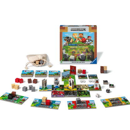 Ravensburger Minecraft Heroes of the Village Board Game for Kids Age 6 Years Up - 2 to 4 Players for Boys and Girls