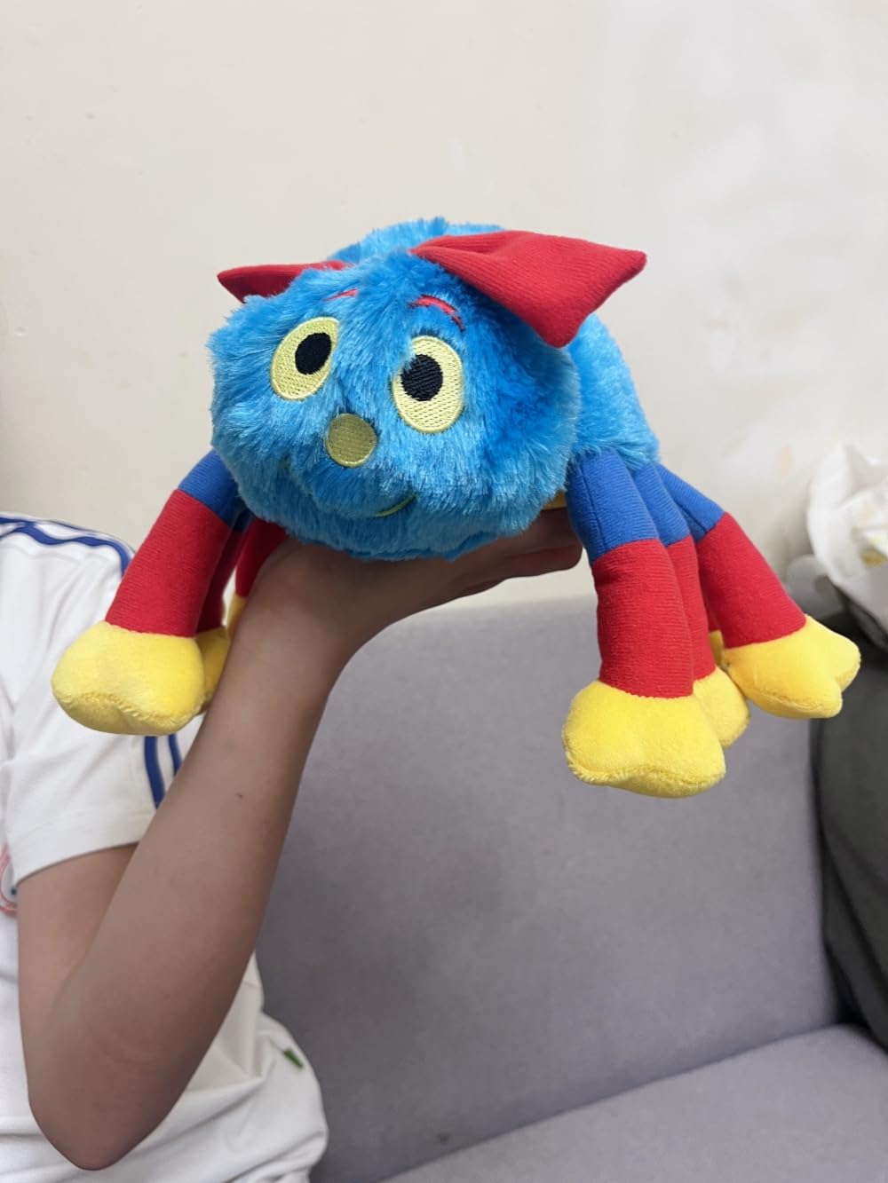 AlloFuu Woolly and Tig Spider Plush Toy Christmas Birthday Plushies Doll, Cute Spider Teddy Soft Stuffed Animal Pillow 15.74 inch Home Party Decorations Gifts for Boys Girls