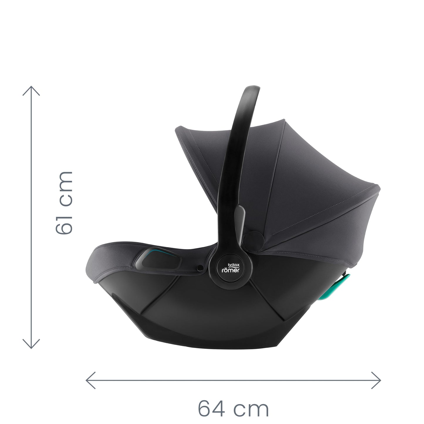 BRITAX RÖMER Infant Carrier Baby-Safe CORE, car seat for Babies from Birth to 83 cm (15 Months), Frost Grey