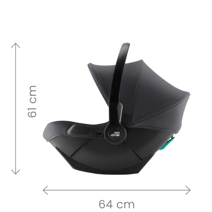 BRITAX RÖMER Infant Carrier Baby-Safe CORE, car seat for Babies from Birth to 83 cm (15 Months), Frost Grey