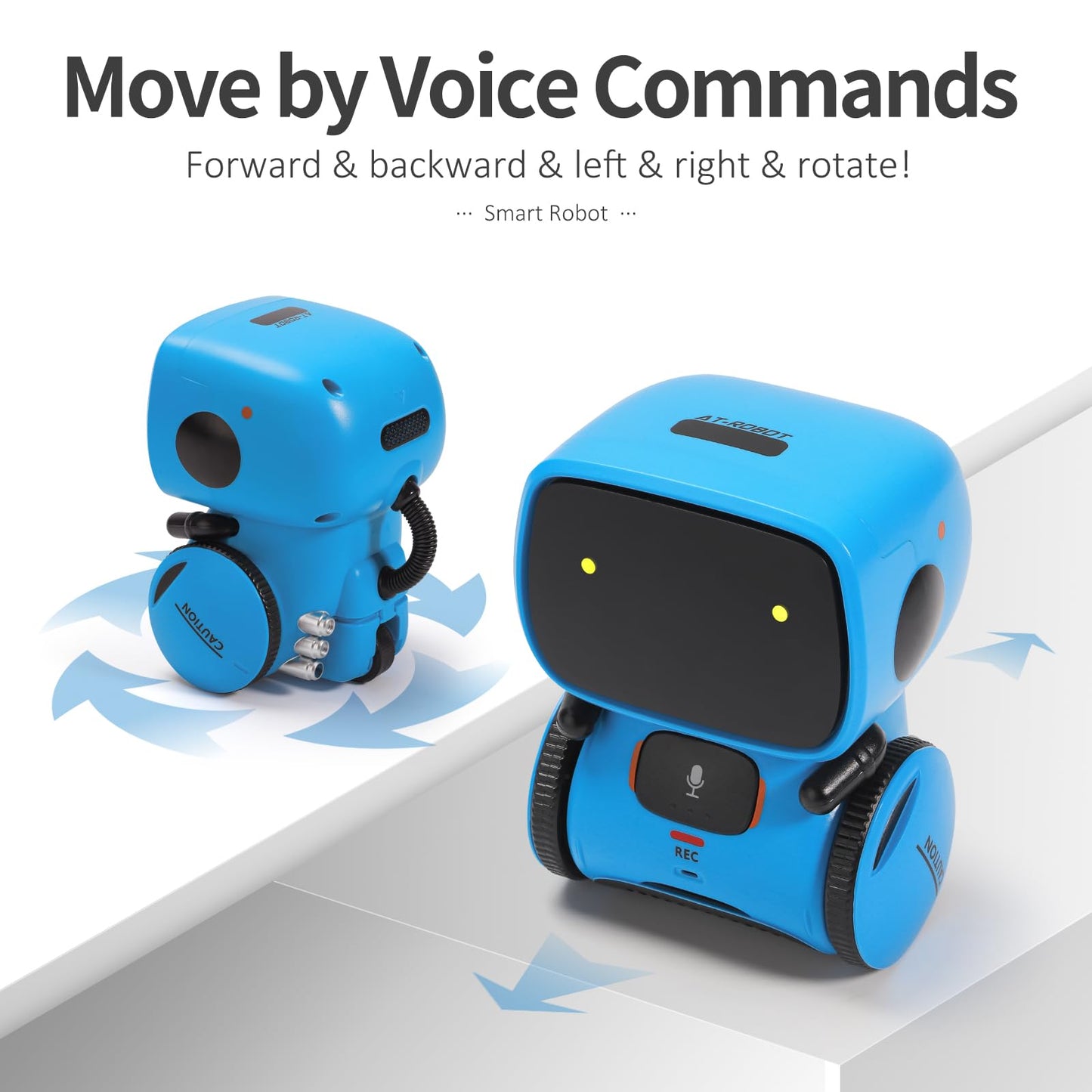 GILOBABY Interactive Smart Robot Toys, Intelligent Robot for Kids, Children Girls & Boys Robotic 3 Years Old Up, Voice Control & Touch Sense, Dance & Sing & Walk, Recorder & Speak Like You