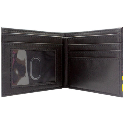 PocketGear Jurassic Adventure Isla Nublar Park T-Rex Emblem Wallet Bi-Fold ID & Card Holder, Black