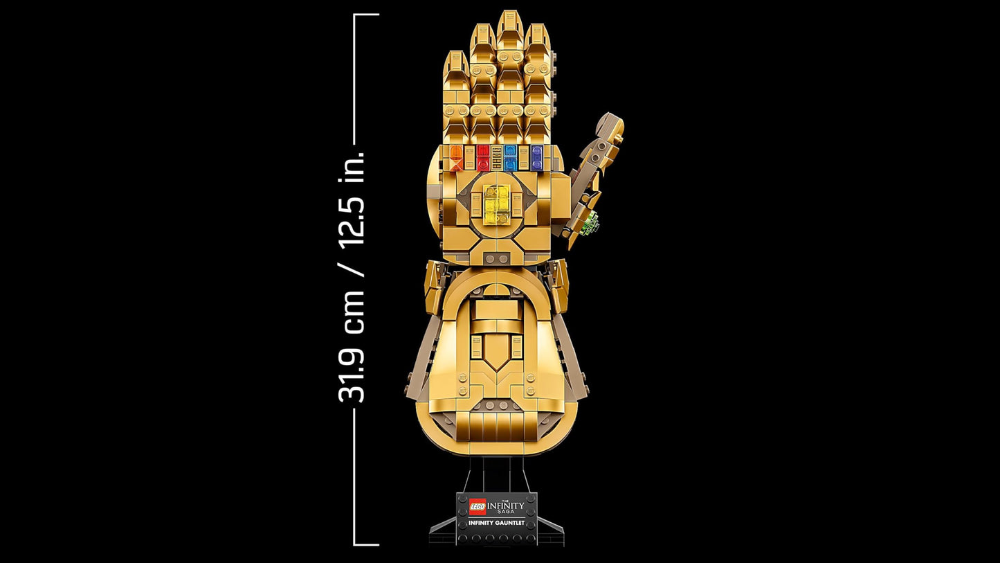 LEGO | Marvel Infinity Gauntlet Building Set for Adults - Avengers Model Kit incl. a Thanos Glove with Infinity Stones - Collectible Gift for Fans - 76191