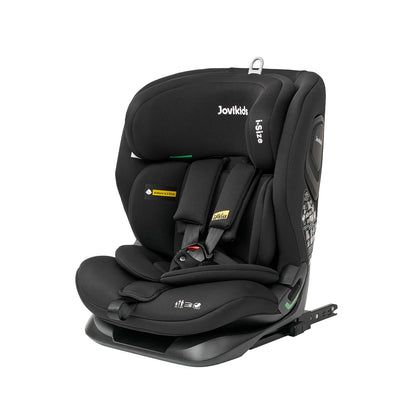 Jovikids Car Seat, i-Size, Suitable for Child 76 to 150 cm (Approx. 15 Months to 12 Years), Group 1 2 3, ECE R129, Adjustable Height and Tilt, Top Tether, Side Protection, Baby Car Seat with ISOFIX