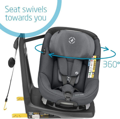 Maxi-Cosi AxissFix i-Size Toddler Car Seat, 360 Swivel Car Seat, 4 months - 4 years, 61 - 105 cm, Authentic Graphite