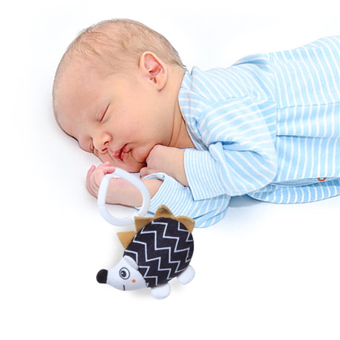 Pilipane honeybee clip-on baby bouncer toy with plush material for stimulating senses and developing motor skills in strollers and cribs