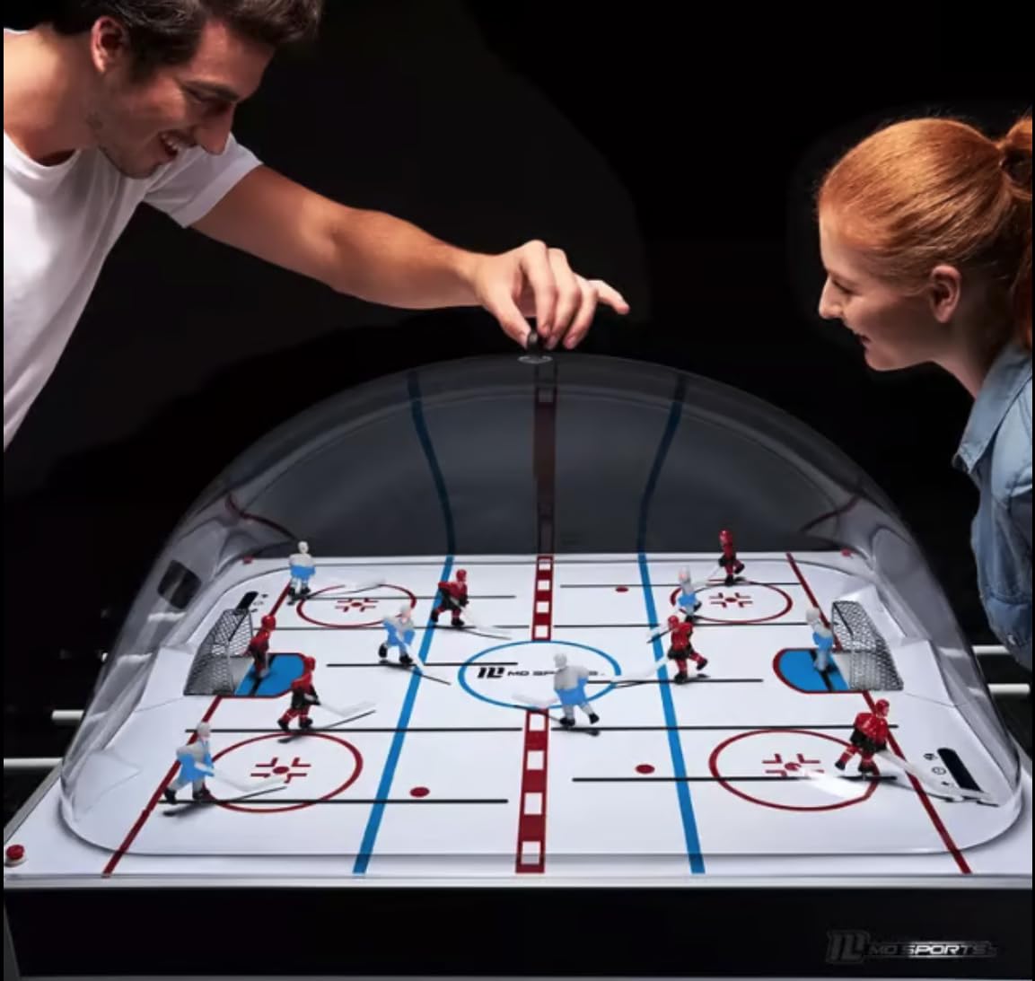 Sports Dome Hockey Table Game for Kids and Adults, with electronic scorer and arcade-style sound effects delivers big fun
