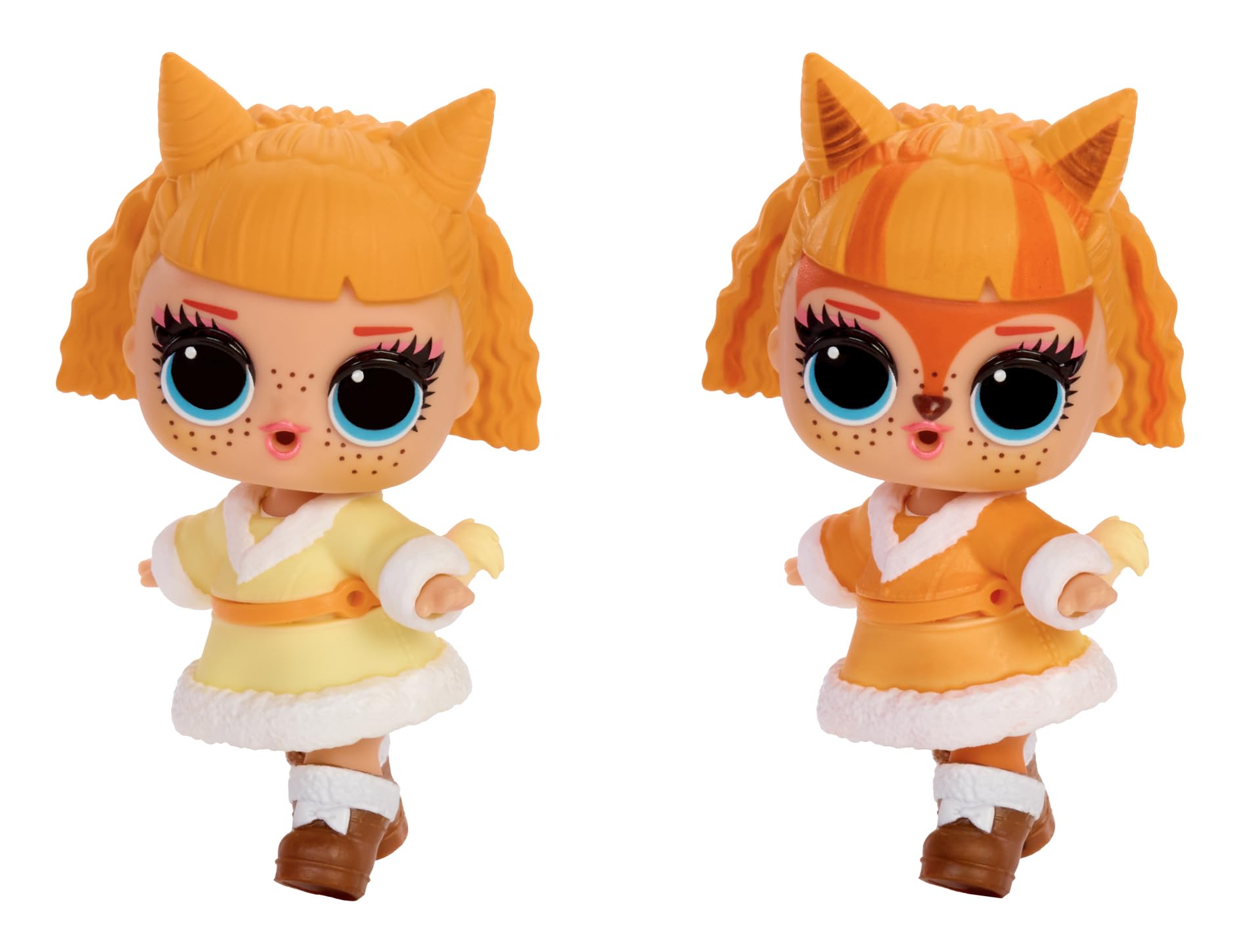 L.O.L. Surprise! Eye Spy Series Tots doll with blind packaging, color-change feature, fashions, and accessories displayed.