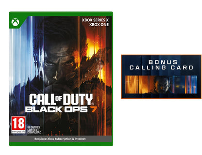 Call of Duty: Black Ops 7 - Cross-Gen Bundle - Xbox series X and Xbox One (Amazon Exclusive Bonus Content). Download required