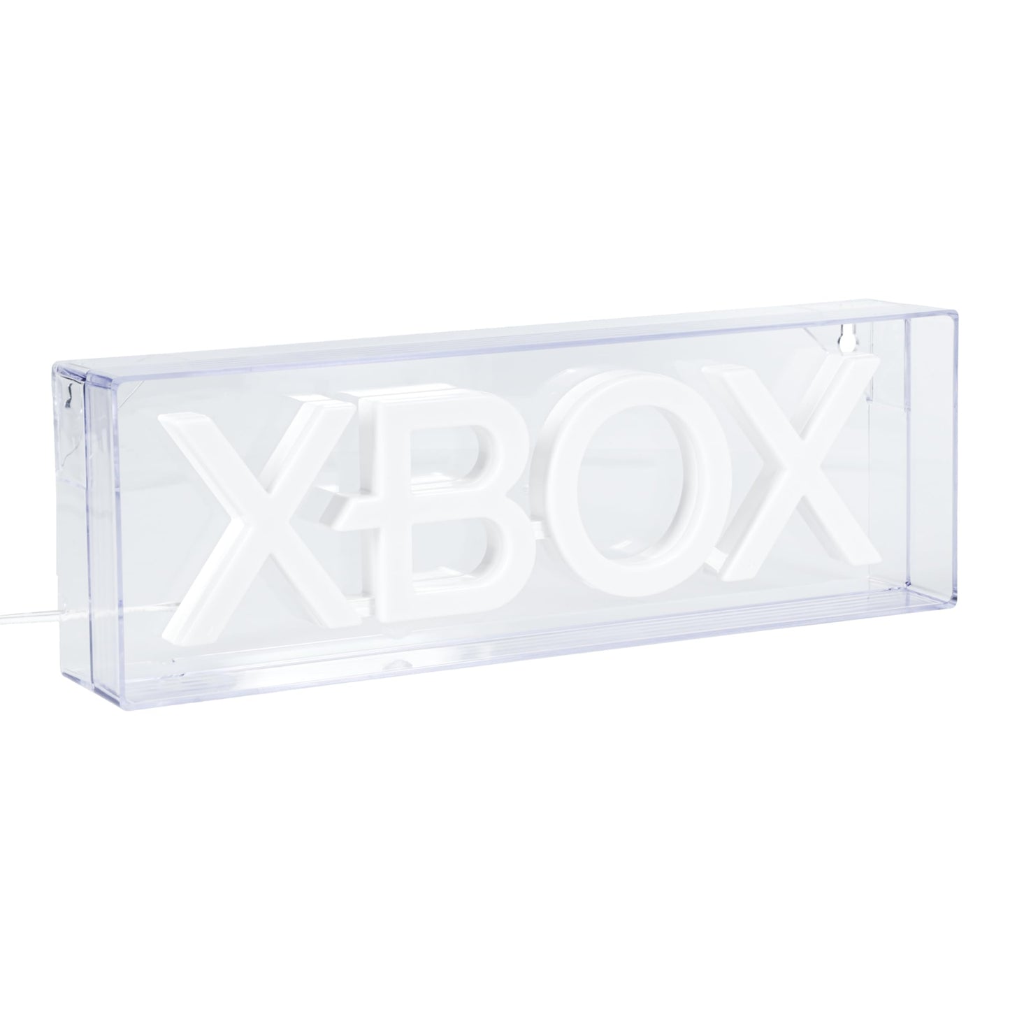 Green Xbox logo LED neon light by Paladone, wall mountable or free-standing sign, ideal for gaming room decor and accessories.