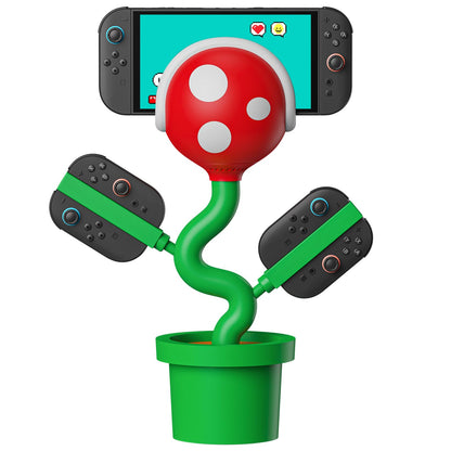 Switch 2 TV Dock Compatible with Nintendo Switch2 Docking Station, Switch 2 Charging Dock for Joypad Controller, Piranha2 Dock Stand with 4K 60Hz HDMI/USB 2.0/USB-C Ports PD Fast Charging