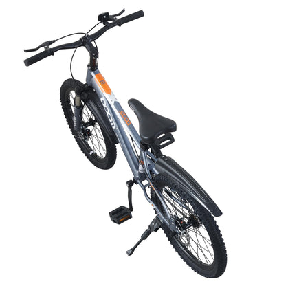 LSLIFE Kids Mountain Bike for Boys, 18 Inch Kids Bicycle for 6-10 Years Old Boy with Shock Absorber Boys Mountain Bicycle with Dual Disc Brake (Grey, 18 Inch)