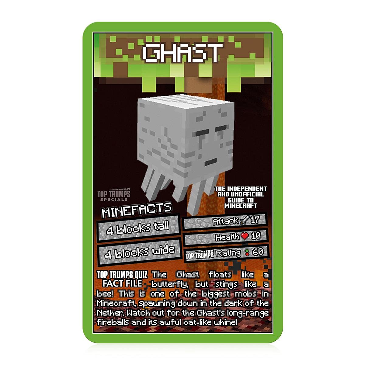 Top Trumps Independent and Unofficial Guide To Minecraft Specials Card Game, find out if Shulkers are stronger than Slimes, gamer gift for ages 6 plus