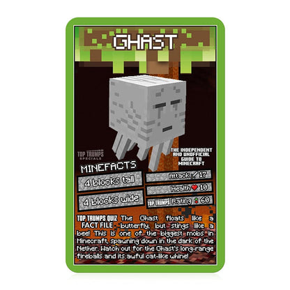Top Trumps Independent and Unofficial Guide To Minecraft Specials Card Game, find out if Shulkers are stronger than Slimes, gamer gift for ages 6 plus