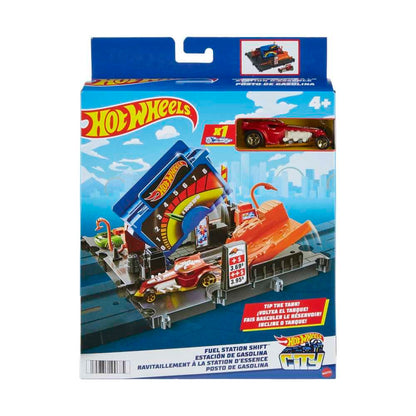 Hot Wheels City Toy Place Favourite Places Petrol Box Including 1 Vehicle for Children from 4 Years