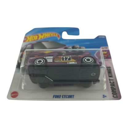 Hot Wheels Ford Escort, Purple Racing Car #17, Compact Kings Series, 113/250 JBB99