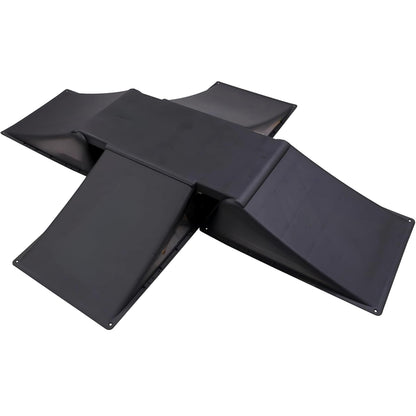 Senshi Skate Ramp | 5 Piece Skateboard Ramp Set For Garden BMX, Scooters, Bikes | Heavy Duty Mini Trick & Flips Ramp For Children & Teenagers up to 100KG | Skatepark Equipment For Home