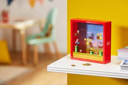 Super Mario money box by Paladone, official Nintendo piggy bank featuring Mario, ideal for savings and Mario Bros fans.