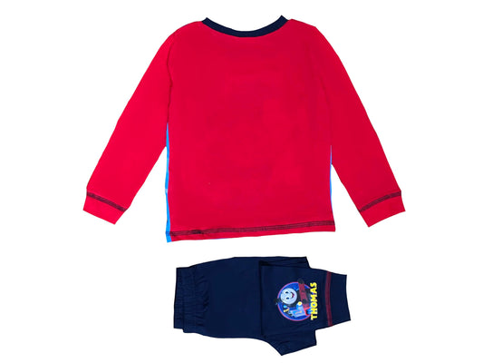 THOMAS & FRIENDS, Boys Thomas The Tank Engine Pyjamas, Red/Blue, Age 2-3 Years