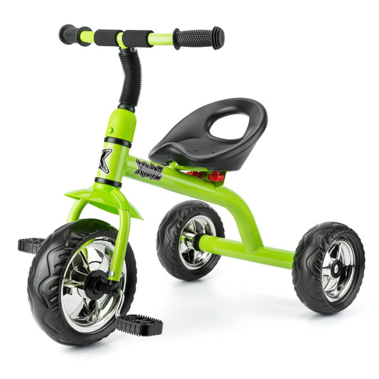 Xootz tricycle for kids featuring an easy clip design and portable frame, ideal for outdoor fun and play.