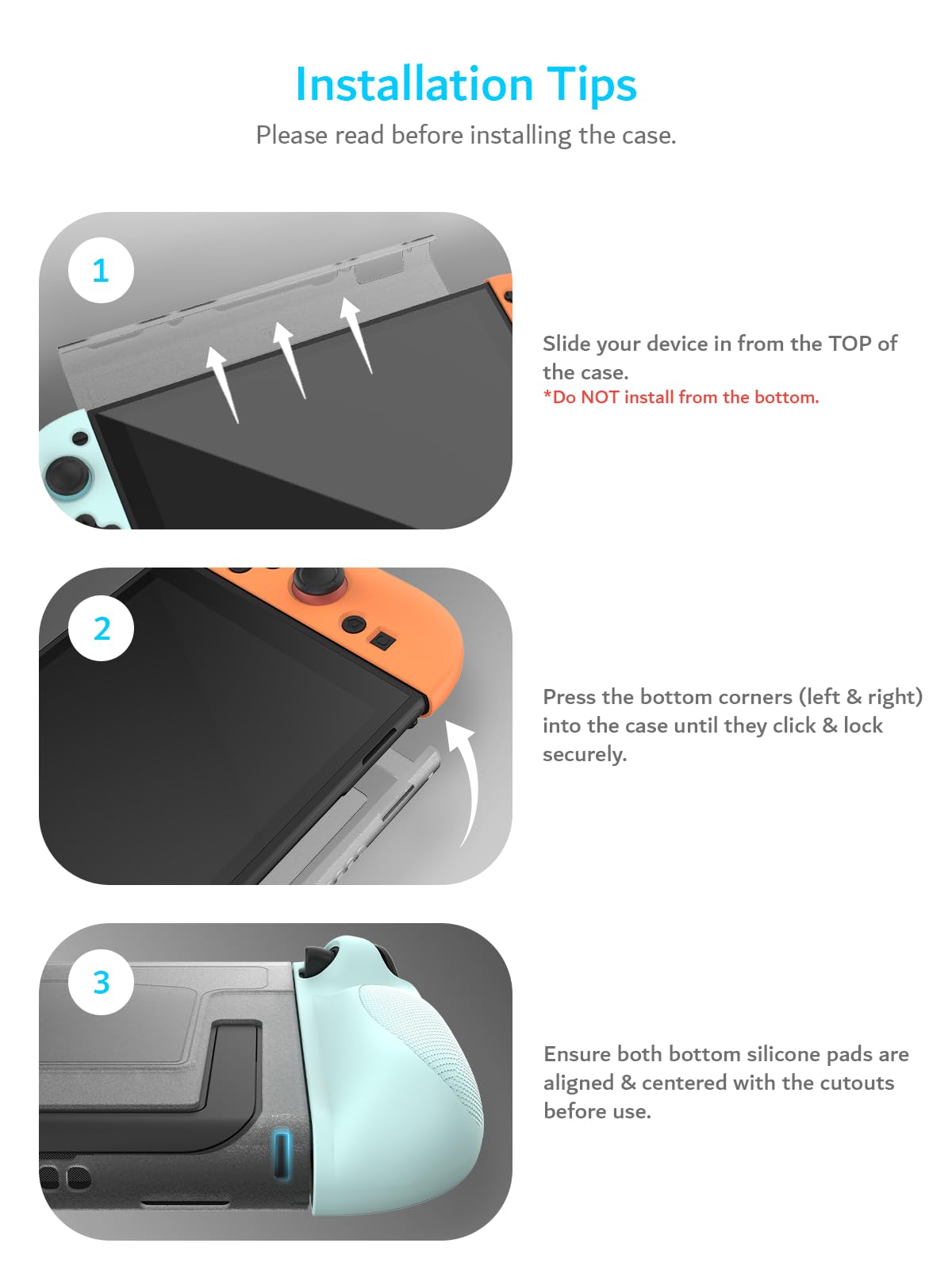 TUDIA Nintendo Switch 2 snap-on case in black with kickstand, dockable design, scratch-resistant PC cover, shockproof TPU grip.