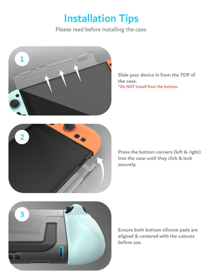 TUDIA Nintendo Switch 2 snap-on case in black with kickstand, dockable design, scratch-resistant PC cover, shockproof TPU grip.