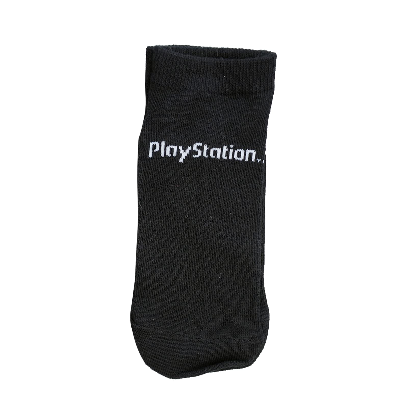 Set of three PlayStation official boys and girls trainer socks in size 12.5-3.5, featuring colorful gaming-themed designs for ages 6-9.