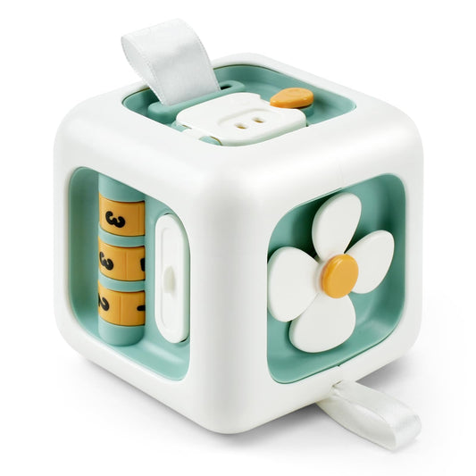 VoMii Baby Toys, Activity Busy Cube Toys, Baby Montessori Toys for 1 Year Old, Sensory Toys for Toddlers, Baby Travel Toys Educational Learning Toys Kids Birthday Gift for 12-24 Months