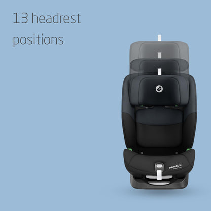 Maxi-Cosi Titan S i-Size, Child Car Seat, 15 months-12 years (76-150cm), ISOFIX Car Seat, 5 Recline Positions, 13 Headrest Positions, G-CELL Protection, 5-Point Safety Harness, Tonal Black