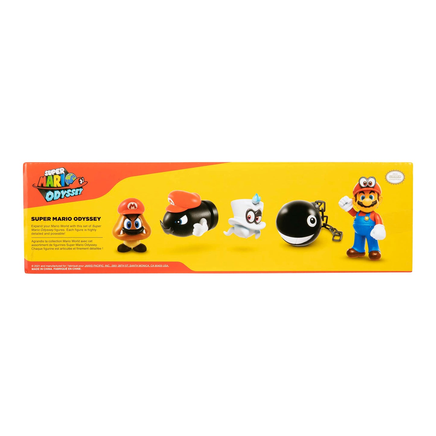 Super Mario Nintendo Odyssey action figures, poseable 2.5-inch collectible toys featuring Super Mario characters for kids and collectors.