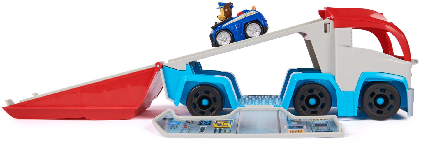 Paw Patrol: Pup Squad Patroller Team Vehicle, Toy Lorry with Collectible Chase Toy Car, Kids’ Toys for Boys & Girls Aged 3+