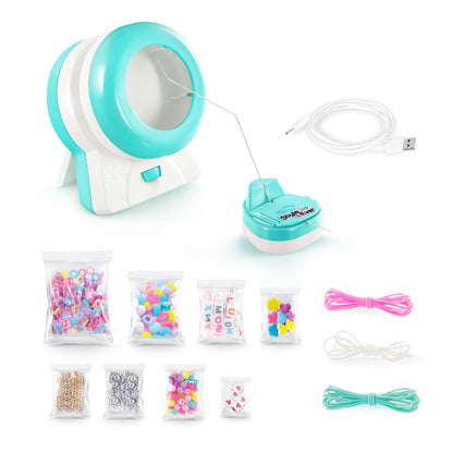 Style 4 Ever Magic Spinner Bracelets – DIY Friendship Bracelet Maker Kit (600+ Beads & Charms, Bead Spinner Tool) – Easy Craft Gift for Kids 6+ - Create Colourful Bracelets in Under 2 Minutes