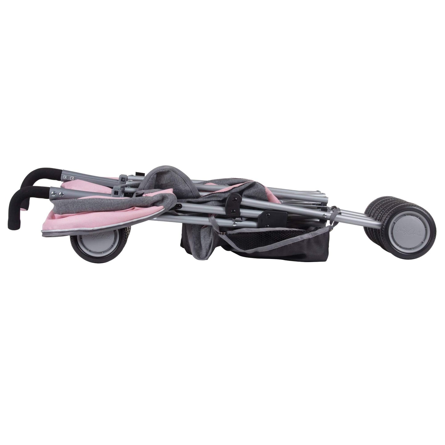 Daisy Chain Zipp Twin Max Dolls Pushchair – Adjustable handles from 76-82cm. For ages 4,5,6,7,8 or 9 years. (Classic Pink)