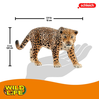 SCHLEICH WILD LIFE 14769 Realistische Jaguar Figur - Detaillierte ende Dschungel Wildkatzen Jaguar Figur - Tiere Spielzeug - Tiere Figuren Sets für Fantasievolles Spiel ab 3 Jahren