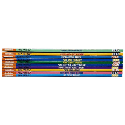 Nickelodeon Paw Patrol 10 Books Collection Set(Pups Meet The Mighty Twins, Save A Train, Save The Games, Save Sports Day,Save Ryders Robot, The Royal Throne,A Pizza Tower!, Jungle Trouble & More)
