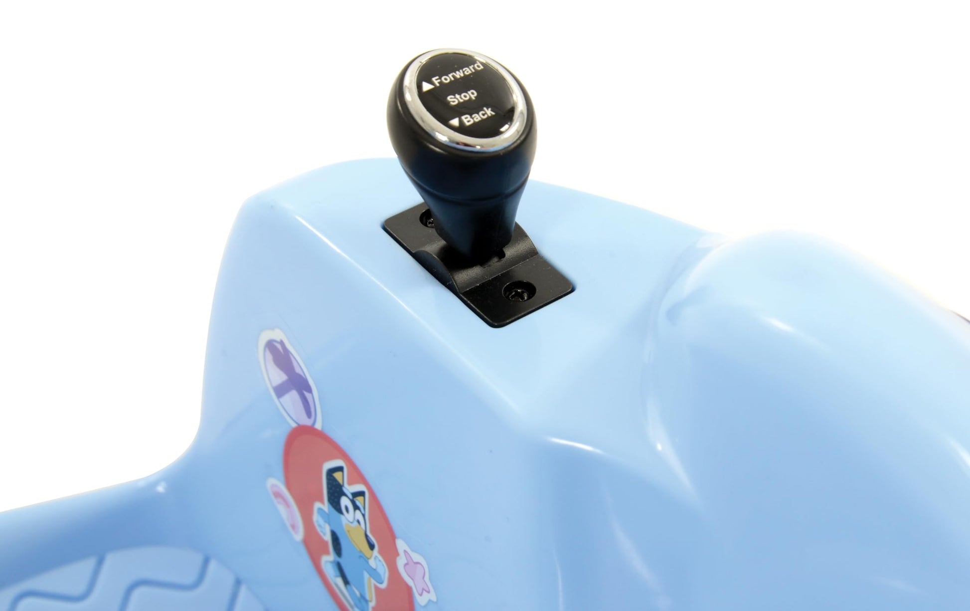 Bluey kids bumper car with LED lights, 360° spin, sounds, safety features, and toddler-friendly design for children 3+
