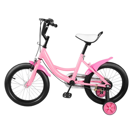 Tagtuell 16 Inch Kids Bike for 4-8 Years Old Kids, Universal Bicycle Beginner Bike for Boys Girls with Bell, Stabilisers and Fenders, Max 50KG