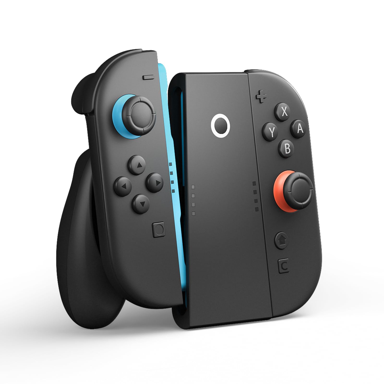 CloudValley Joy-Con charging grip for Nintendo Switch 2, with ergonomic handle and 3.3ft USB-C cable for portable gameplay charging