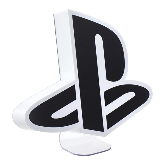 Paladone Playstation logo light with three lighting modes, officially licensed gaming merchandise, features a glowing Playstation emblem.