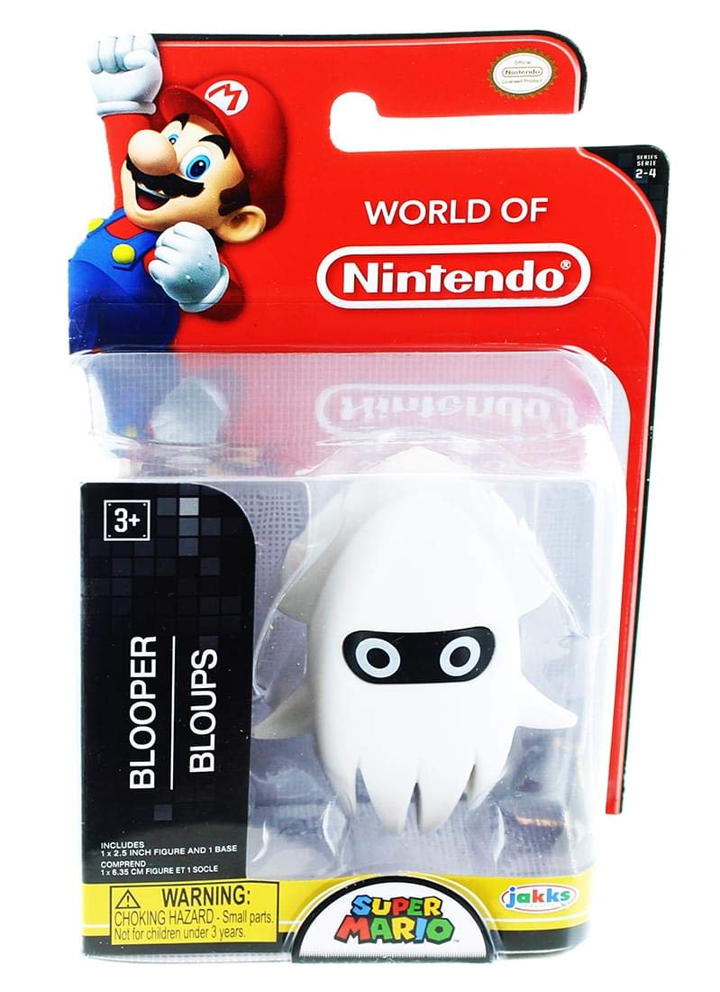 Nintendo World of Nintendo 2.5-inch Mini Figure of Blooper, showcasing a detailed squid character from the Mario universe.