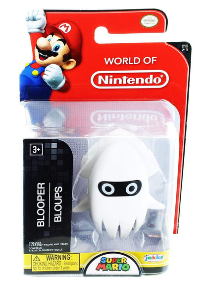 Nintendo World of Nintendo 2.5-inch Mini Figure of Blooper, showcasing a detailed squid character from the Mario universe.