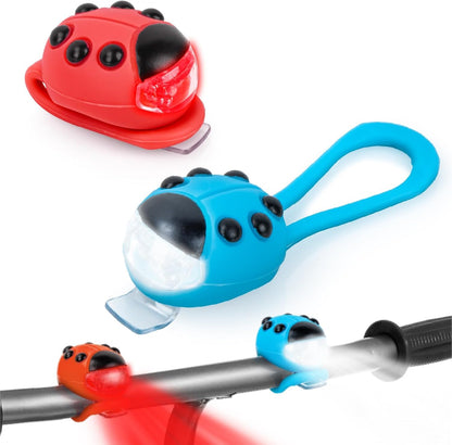 Gofimyee 2 Pack Kid Bike Light,Kids Scooter Light, Waterproof with 3 Light Modes for Kids Scooter or Bycycle