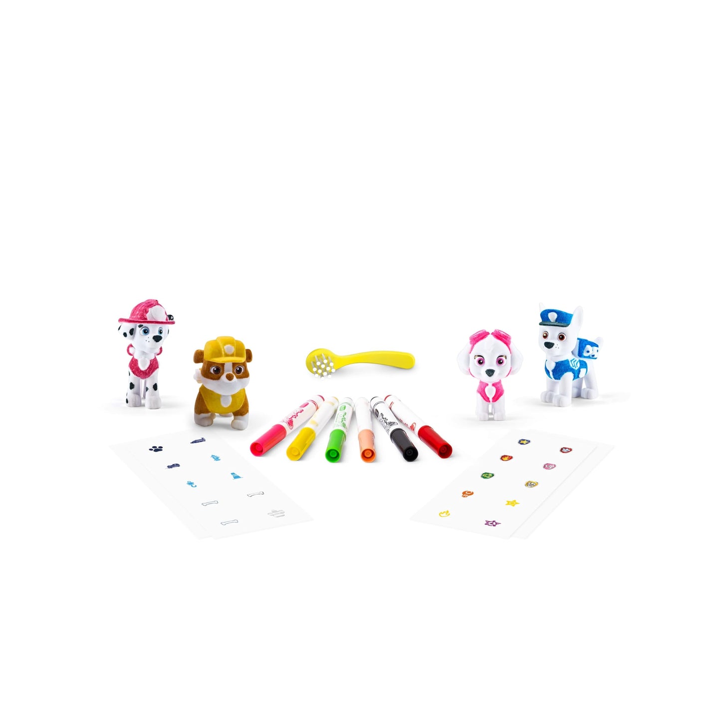 CRAYOLA Washimals - Paw Patrol Activity Set |Includes 4 Washable Figures, 6 Washable Markers, 40 Stickers and Brush | Suitable for Ages 3+
