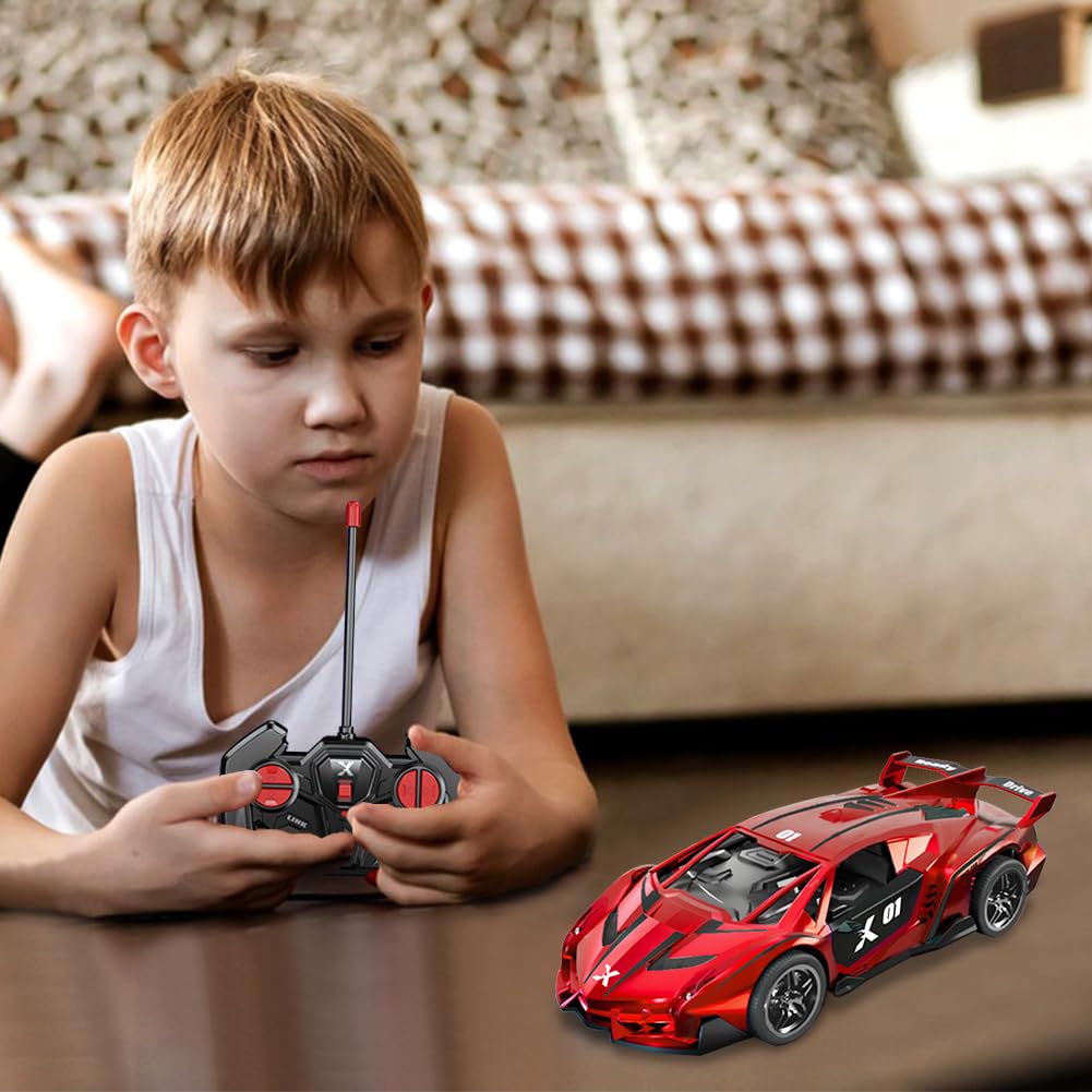 HATFRYF RC Drift Car, Cool Electric Remote Control Car, 1:22 Remote Control, Kids Toy Vehicle, Model Toy for Boys - Driftable, Gifts for Kids Boys