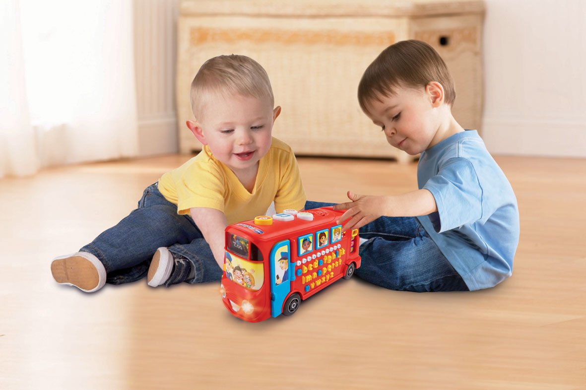 VTech Playtime Bus with Phonics, Educational Toy for Children with Letters, Phonics & the Alphabet, Over 100 Interactive Curriculum Questions, Kids Learning Toy for 2, 3, 4+ Years, English Version