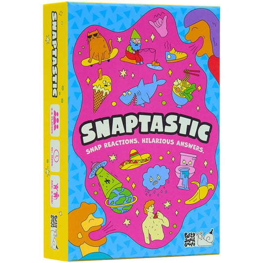 Snaptastic: The Hilarious Game of Snap-Reactions and Ridiculous Answers | Fast & Funny Game for Kids, Teens & Adults | Easy to Learn and Perfect for Home or Travel.