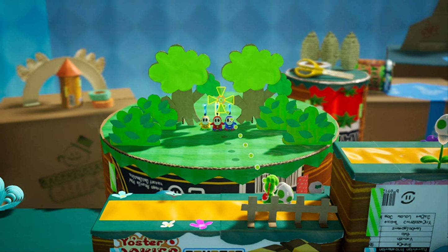Nintendo Yoshi's Crafted World for Nintendo Switch, featuring colorful handcrafted Yoshi character and playful game environment.